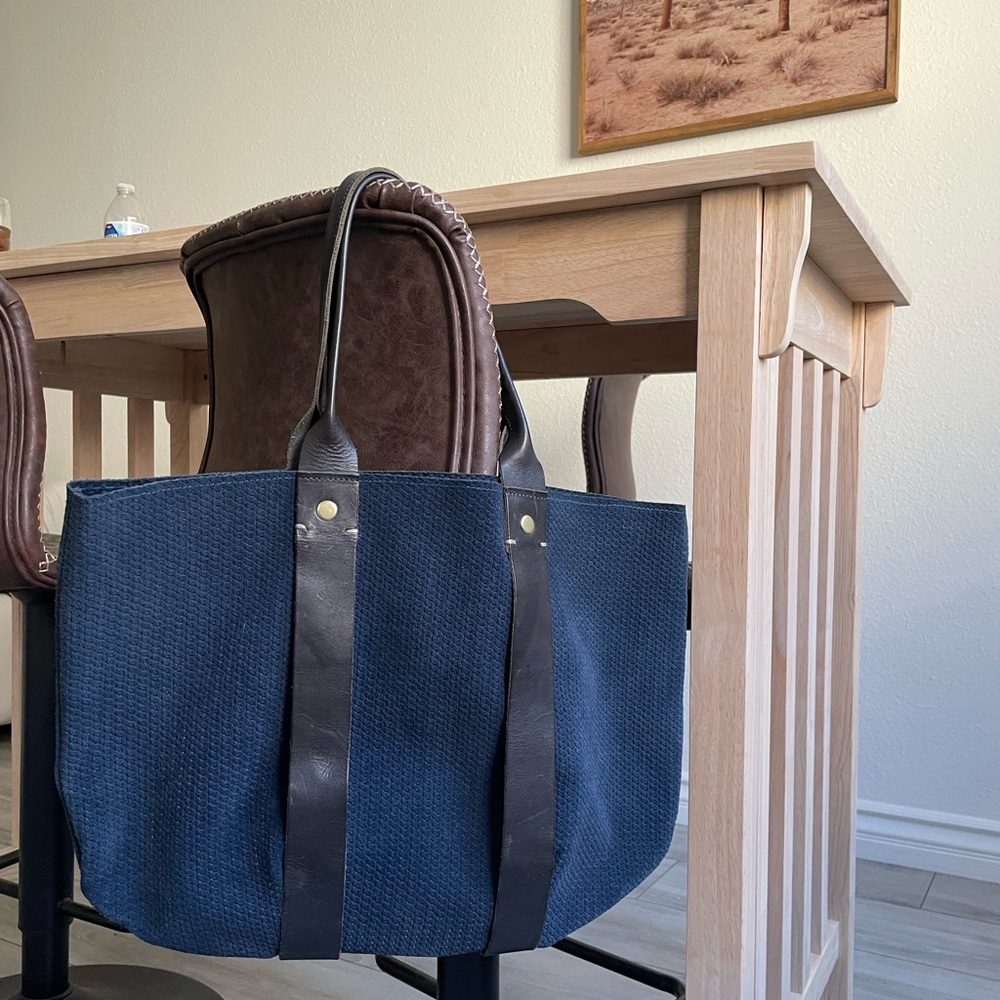 Clare V. Suede tote bag.